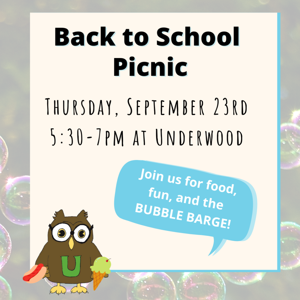 Back to School Picnic on September 23rd