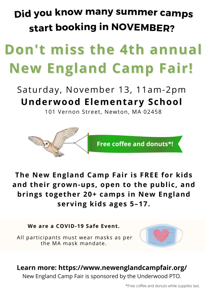 New England Camp Fair is Saturday, November 13th!