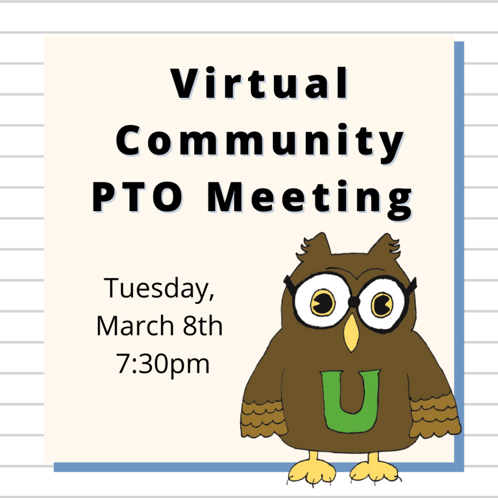 Community PTO Meeting on 3/8/22