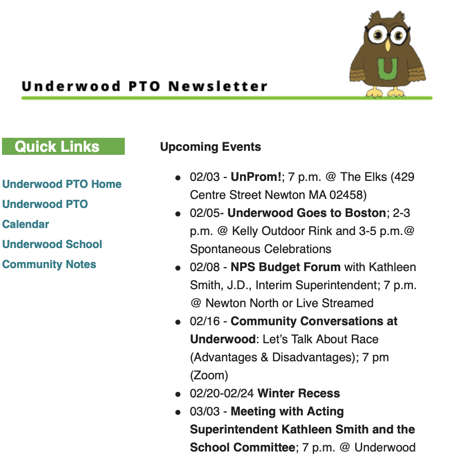 Underwood Updates - 2/2/23