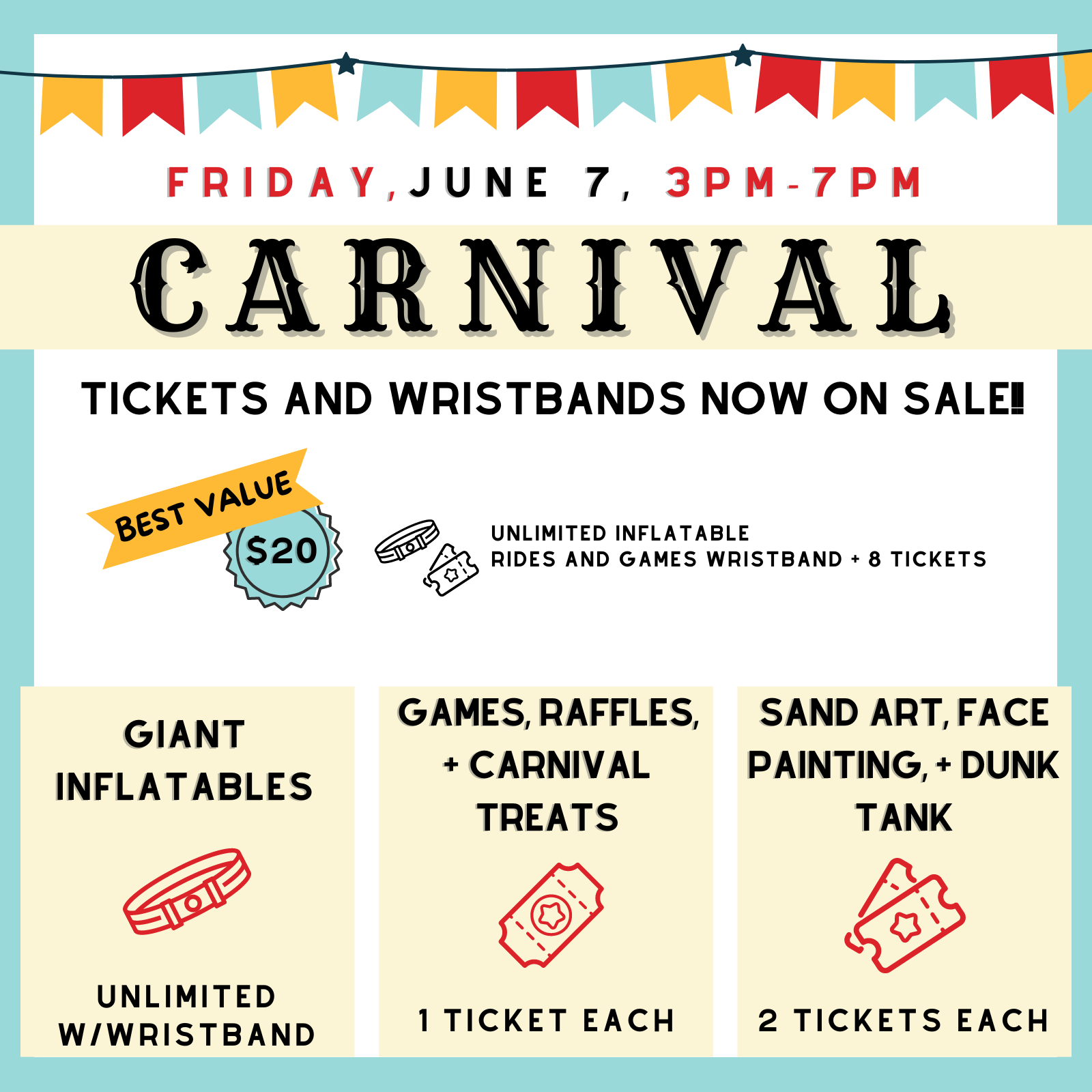 Spring Carnival 2024 Ticket and Food Presale