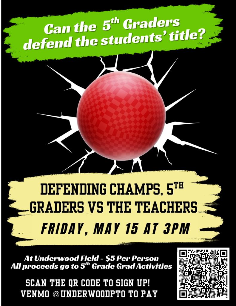 5th Grade Vs. Teachers Kickball Fundraiser